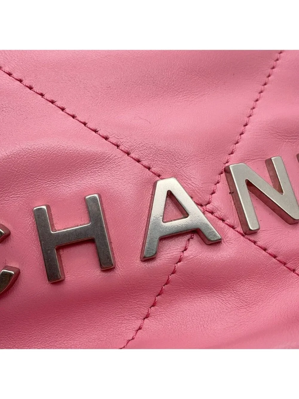 Chanel 22 Mini CC Logo Shiny Calfskin 2-Way Shoulder